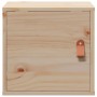Armarios de pared 2 uds madera maciza de pino 31,5x30x30 cm