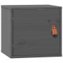 Armario de pared de madera maciza de pino gris 31,5x30x30 cm en Estantes y estanterías | Comprar online en Foro24