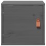 Armario de pared de madera maciza de pino gris 31,5x30x30 cm en Estantes y estanterías | Comprar online en Foro24