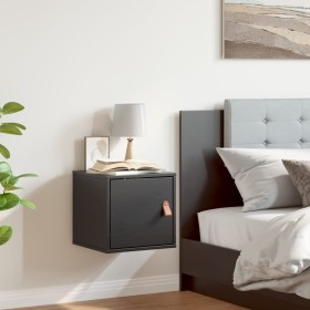 Armario de pared madera maciza de pino negro 31,5x30x30 cm Armario de pared madera maciza de pino negro 31,5x30x30 cm