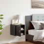 Armario de pared madera maciza de pino negro 31,5x30x30 cm
