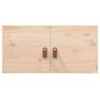 Armarios de pared 2 uds madera maciza de pino 60x30x30 cm