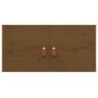 Armarios de pared 2 uds madera pino marrón miel 60x30x30 cm