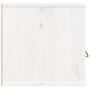 Armario de pared de madera maciza de pino blanco 80x30x30 cm