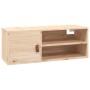 Armarios de pared 2 uds madera maciza de pino 80x30x30 cm