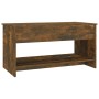 Mesa de centro madera de ingeniería roble ahumado 102x50x52,5cm