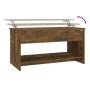 Mesa de centro madera de ingeniería roble ahumado 102x50x52,5cm