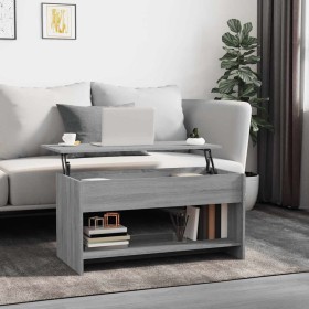 Mesa de centro madera de ingeniería gris Sonoma 102x50x52,5 cm Mesa de centro madera de ingeniería gris Sonoma 102x50x52,5 cm