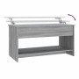 Mesa de centro madera de ingeniería gris Sonoma 102x50x52,5 cm