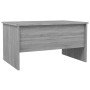Mesa de centro madera de ingeniería gris Sonoma 80x50x42,5 cm
