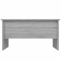 Mesa de centro madera de ingeniería gris Sonoma 80x50x42,5 cm