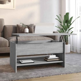 Mesa de centro madera contrachapada gris Sonoma 80x50x40 cm Mesa de centro madera contrachapada gris Sonoma 80x50x40 cm