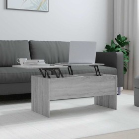 Mesa de centro madera de ingeniería gris Sonoma 102x50,5x46,5cm Mesa de centro madera de ingeniería gris Sonoma 102x50,5x46,5cm