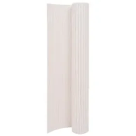 Weißer doppelseitiger Gartenzaun 90x400 cm von vidaXL, Zaunpaneele - Ref: Foro24-317146, Preis: 45,33 €, Rabatt: %