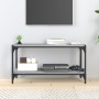 Mueble para TV contrachapada y acero gris Sonoma 80x33x41 cm en Muebles TV | Comprar online en Foro24