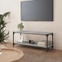 Mueble para TV contrachapada y acero gris Sonoma 100x33x41 cm en Muebles TV | Comprar online en Foro24