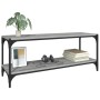 Mueble para TV contrachapada y acero gris Sonoma 100x33x41 cm en Muebles TV | Comprar online en Foro24