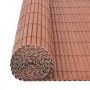 Valla de jardín de doble cara marrón 90x400 cm de vidaXL, Paneles de vallas - Ref: Foro24-317149, Precio: 46,81 €, Descuento: %