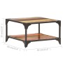 Solid recycled wood coffee table 60x60x35 cm by vidaXL, Coffee table - Ref: Foro24-321795, Price: 77,00 €, Discount: %