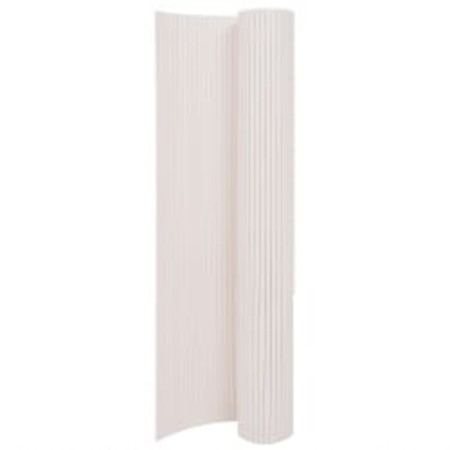 Weißer doppelseitiger Gartenzaun 110x400 cm von vidaXL, Zaunpaneele - Ref: Foro24-317156, Preis: 58,16 €, Rabatt: %