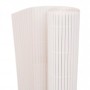Valla de jardín de doble cara blanca 110x400 cm de vidaXL, Paneles de vallas - Ref: Foro24-317156, Precio: 58,16 €, Descuento: %