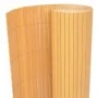 Valla de jardín doble cara amarilla 110x400 cm de vidaXL, Paneles de vallas - Ref: Foro24-317158, Precio: 51,56 €, Descuento: %