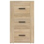 Aparador madera contrachapada color roble Sonoma 40x33x70 cm