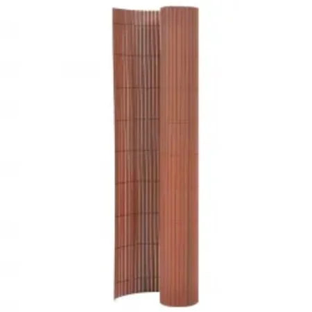 Brown double-sided garden fence 110x400 cm by vidaXL, fence panels - Ref: Foro24-317159, Price: 64,49 €, Discount: %
