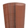 Brauner doppelseitiger Gartenzaun 110x400 cm von vidaXL, Zaunpaneele - Ref: Foro24-317159, Preis: 65,28 €, Rabatt: %