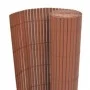 Brown double-sided garden fence 110x400 cm by vidaXL, fence panels - Ref: Foro24-317159, Price: 64,49 €, Discount: %
