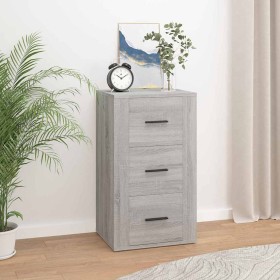 Aparador de madera contrachapada gris Sonoma 40x33x70 cm Aparador de madera contrachapada gris Sonoma 40x33x70 cm