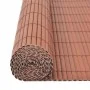 Brown double-sided garden fence 110x400 cm by vidaXL, fence panels - Ref: Foro24-317159, Price: 64,49 €, Discount: %