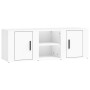Mueble para TV madera contrachapada blanco 100x31,5x35 cm