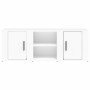 Mueble para TV madera contrachapada blanco 100x31,5x35 cm