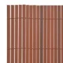 Brown double-sided garden fence 110x400 cm by vidaXL, fence panels - Ref: Foro24-317159, Price: 64,49 €, Discount: %