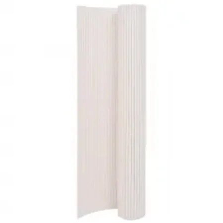 Valla de jardín de doble cara blanca 110x500 cm de vidaXL, Paneles de vallas - Ref: Foro24-317161, Precio: 60,25 €, Descuento: %