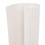 Weißer doppelseitiger Gartenzaun 110x500 cm von vidaXL, Zaunpaneele - Ref: Foro24-317161, Preis: 63,04 €, Rabatt: %