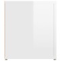 Muebles para TV 2 uds madera blanco brillo 80x31,5x36 cm
