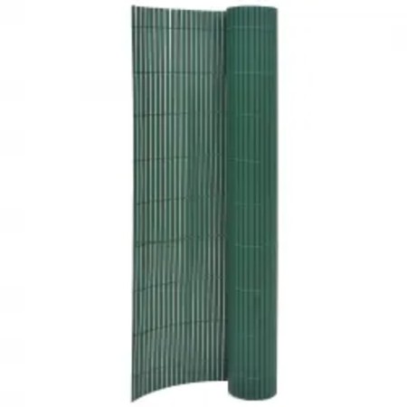 Valla de jardín de doble cara verde 110x500 cm
