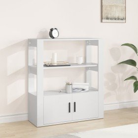 Aparador de madera contrachapada blanco 80x30x90 cm Aparador de madera contrachapada blanco 80x30x90 cm