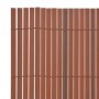 Valla de jardín de doble cara marrón 110x500 cm