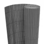 Grauer doppelseitiger Gartenzaun 110x500 cm von vidaXL, Zaunpaneele - Ref: Foro24-317165, Preis: 80,99 €, Rabatt: %