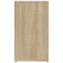 Aparador madera contrachapada color roble Sonoma 80x30x54 cm