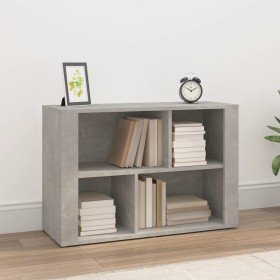 Aparador de madera contrachapada gris hormigón 80x30x54 cm Aparador de madera contrachapada gris hormigón 80x30x54 cm