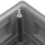 Flowerbed with automatic irrigation system gray 100x43x33 cm by vidaXL, Pots and planters - Ref: Foro24-317576, Price: 122,67...