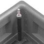 Flowerbed with automatic irrigation system gray 100x43x33 cm by vidaXL, Pots and planters - Ref: Foro24-317576, Price: 120,19...