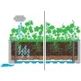 Flowerbed with trellis and gray automatic irrigation system by vidaXL, Pots and planters - Ref: Foro24-317578, Price: 146,97 ...