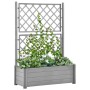Stone gray PP trellis planter 100x43x142 cm by vidaXL, Pots and planters - Ref: Foro24-317582, Price: 137,46 €, Discount: %