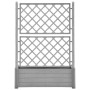 Steingrauer Gitter-Pflanzkasten aus PP, 100 x 43 x 142 cm von vidaXL, Töpfe und Pflanzgefäße - Ref: Foro24-317582, Preis: 149...