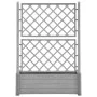 Stone gray PP trellis planter 100x43x142 cm by vidaXL, Pots and planters - Ref: Foro24-317582, Price: 135,34 €, Discount: %
